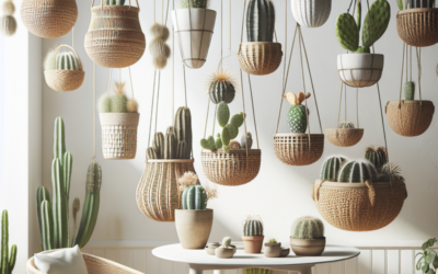 Cómo crear un mini jardín de cactus en macetas colgantes paso a paso