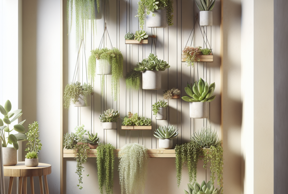 Cómo montar un jardín vertical de suculentas en espacios pequeños (balcón, cocina, oficina)