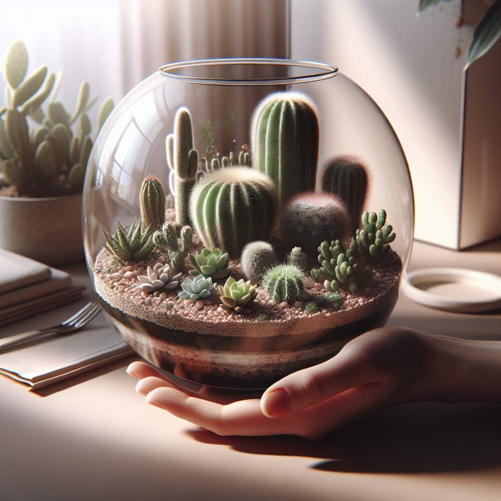 Guia para crear un terrario desertico paso a paso (cactus y suculentas)