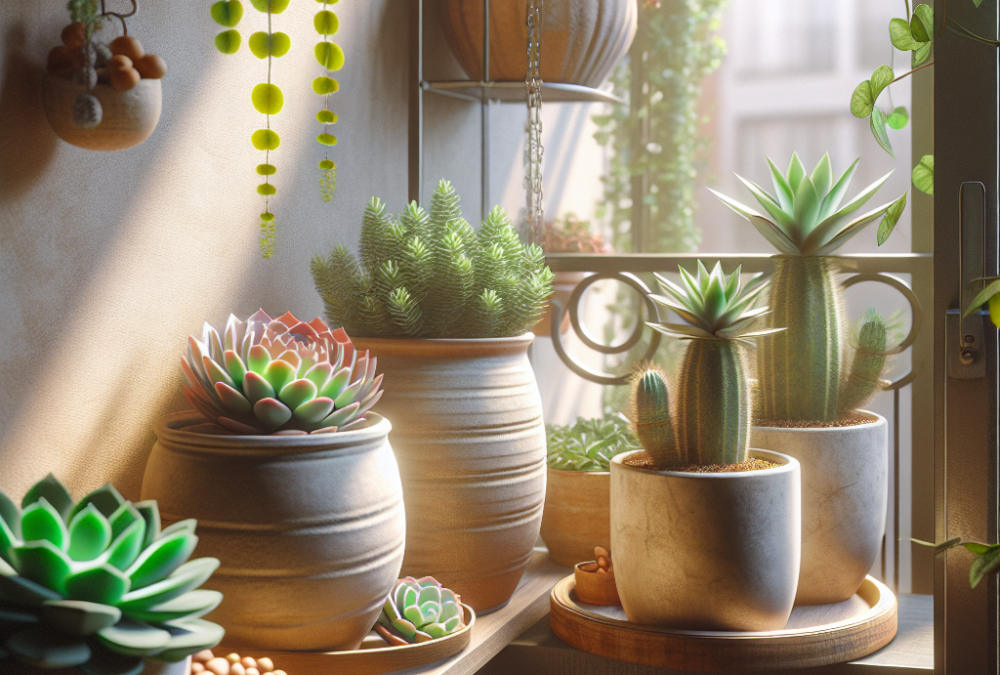 Cómo elegir cactus y suculentas para decorar balcones pequeños