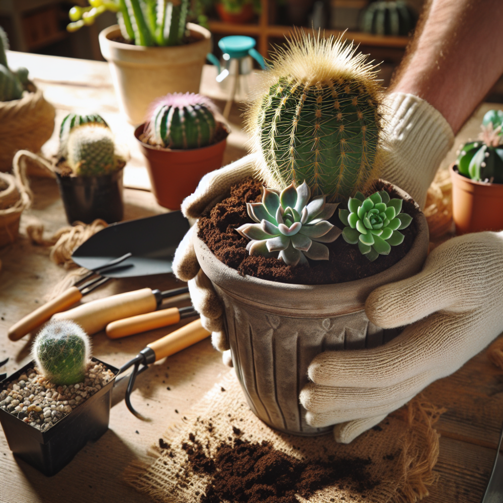 Guia definitiva para trasplantar cactus y suculentas en macetas decorativas