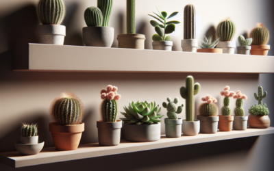 Guía práctica para crear un mini jardín de cactus en estanterías estrechas